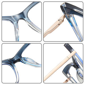 Gafas de Computadora Unisex con Montura Completa de Metal TR Estilo Ojo de Gato, Anti Luz Azul, Bisagra de Resorte, Modelo 87245 - Product Image 2
