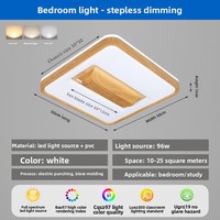 Ventilador de Techo LED sin Aspas con Motor DC, 6 Velocidades, Control Remoto, Funcionamiento Silencioso para Dormitorio, Sala de Estar, Restaurante
