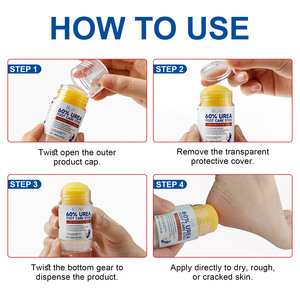 Ikzee Foot Care 60% Urea Cream Stick untuk Tangan, Lutut, Siku, Kaki, Eksfoliasi Kulit Mati, Urea Foot Balm Stick untuk Kulit Kering dan Pecah-pecah - Product Image 4