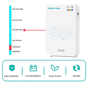 Sistema de Baterías de Litio LiFePO4 BESTAR Apilable IP65 51.2V 100Ah-314Ah 5-15kWh, Híbrido, Comunicación CAN - Product Image 3