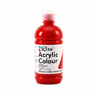 Peinture acrylique Risa PA2500 en bouteille de 500 ml, grande capacité, imperméable, pour murs peints à la main, graffiti, étudiants, fabriquée en Chine
