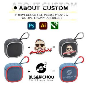 Custom Logo Wireless Speaker With Lanyard Promotional <b>Gift</b> Audio Sound Equipment Portable Blue Toooth Speaker for Outdoor Travel - Product Image 2