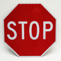 Panneaux de signalisation routière en aluminium personnalisés avec film réfléchissant de qualité ingénierie pour la sécurité routière, les avertissements, les panneaux de limitation de vitesse et de stationnement
