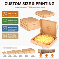 Cajas Cuadradas de Cartón Corrugado Ecológicas para Llevar Comida, Color Marrón, Tipo B E Flute, de 6 a 18 Pulgadas, al por Mayor