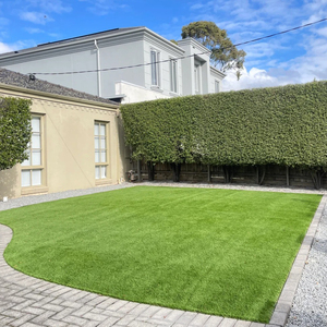 LFL Realistic Soft Fireproof Synthetic Grass Turf Waterproof Indoor Outdoor Plastic Garden and Landscape Artificial Grass - Product Image 1