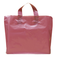 Sacs à provisions en plastique épais avec Logo imprimé personnalisé avec poignée, grands sacs d'emballage durables à rayures pour magasin de vêtements