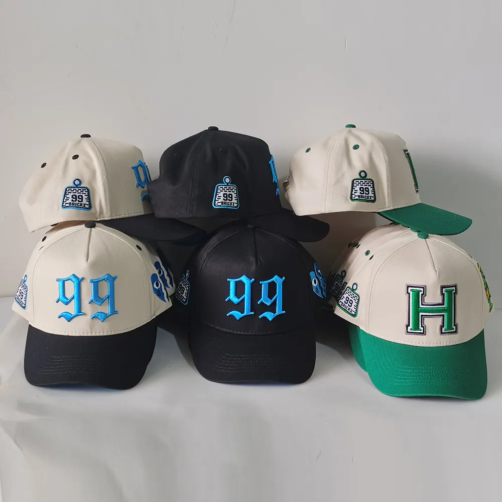 Custom Embroidered Logo Sport Caps Hats Wholesale Fitted Baseball Caps For Men