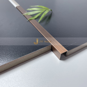 EX478 Factory JYF Modern <b>Decorative</b> Profiles U Shape Anti Fingerprint Stainless Steel U Trim for Interior Wall <b>Edge</b> - Product Image 1