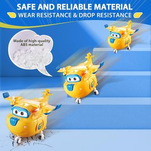 Jouets avion Super Wings Transfome, mode 2-en-1, figurine d'action, avion transformable en robot, jouet volant amusant pour enfants, cadeaux d'anniversaire - Product Image 5