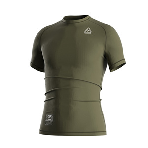 Rashguard MMA pour hommes noir, respirant, extensible, 85 % nylon, 15 % élasthanne, soutien musculaire pour l'entraînement de grappling - Product Image 3