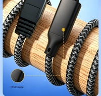 Kabel Ethernet Tipe-C ke RJ45 Sudut Kanan 1,5M, Tembaga Gigabit 1Gbps, Konverter Port Jaringan Bebas Driver LAN