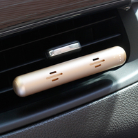 Diffuseur de parfum de voiture noir personnalisé de luxe, clip en métal, gel désodorisant, parfum longue durée, support de ventilation, aromathérapie