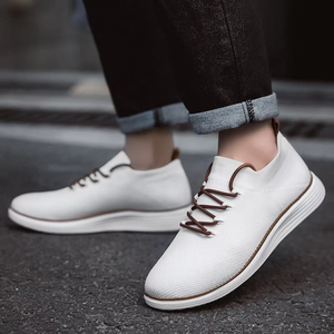 Chaussures de marche pour hommes OEM ODM, style slip-on, en maille, semelle intermédiaire EVA, logo personnalisé, vente en gros, usine, 3 saisons - Product Image 3