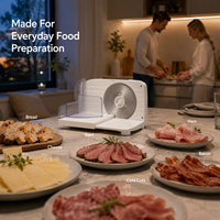 Trancheuse Électrique 150W, Appareil de Comptoir pour la Maison, Gadget Réglable pour Viande, Certifié CE, Service Personnalisé d'Usine