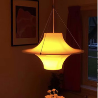 Luminaire suspendu moderne en verre opale blanc E27, forme UFO en fer PE, pour cuisine, salle à manger, chambre à coucher