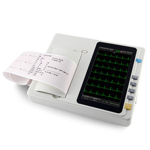 7 인치 고해상도 컬러 터치 스크린 <span class=keywords><strong>12</strong></span> 리드 3 채널 <span class=keywords><strong>ECG</strong></span> 기계 - Product Image 1