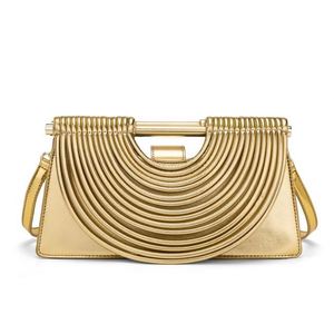 Bolsos de Mano Personalizados OEM con Logotipo de Marca Privada, Bolsos de Lujo de Cuero Auténtico para Mujer, Bolsos de Hombro de Media Luna a la Moda - Product Image 4
