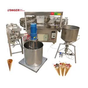 Full Automatic Ice Cream Cone Rolling Making Egg Roll Roller Ice Cream Cone Baking Machine
