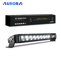 Aurora Led Light Bars Offroad Lights 4x4 ATV UTV Truck Dual Color White and Yellow 10 inch Single Row Led Lights pour voiture