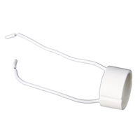 Vente directe d'usine, douille GU10 avec fil, connecteur en céramique pour ampoule LED, supports et bases de lampe, blanc, 250V