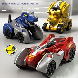 Juguete Ecológico de Dinosaurio Tiranosaurio <span class=keywords><strong>Rex</strong></span> Transformable en Auto, Cubo de ABS con Inercia y Fricción, Juguete de Moda en Tiktok - Product Image 1