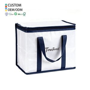 Reusable Thermal Insulated Cooler Bag Grocery Cool Carry Non Woven Lunch Cooler Bag for Food - Product Image 1