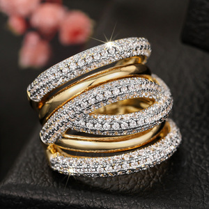 Anello dal Design Combinato di Linee, Stile Elegante per Donne - Product Image 5