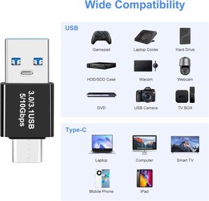 ตัวแปลง <span class=keywords><strong>USB</strong></span> 3.1ตัวผู้เป็นตัว <span class=keywords><strong>USB</strong></span>-<span class=keywords><strong>C</strong></span> ตัวผู้เป็นตัวแปลง <span class=keywords><strong>USB</strong></span> <span class=keywords><strong>c</strong></span>/ Type-<span class=keywords><strong>C</strong></span> ตัวผู้ใช้ได้กับคอมพิวเตอร์แล็ปท็อปโทรศัพท์ - Product Image 3