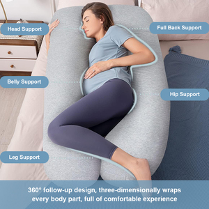 Yatone Premium yumuşak u-şekil vücut yastığı rahat ve destekleyici annelik gebelik yastığı - Product Image 5