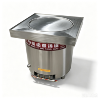 Marmite de cuisson à soupe électrique robuste à double enveloppe en acier inoxydable 24 kW, grande chaudière à eau commerciale