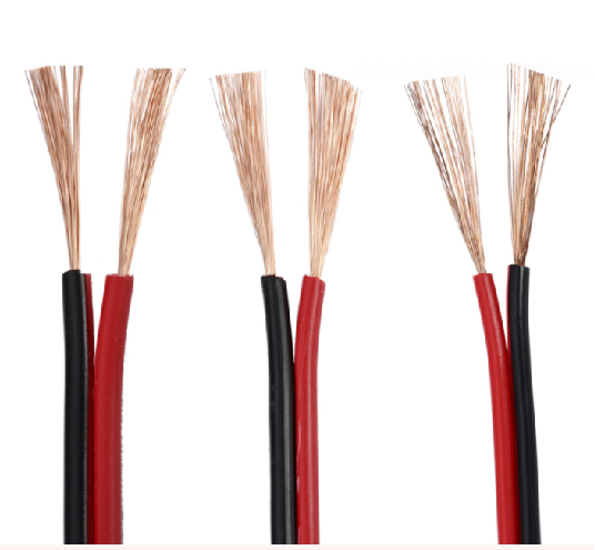 300/500V PVC Insulated RVB-Speaker Wire Low Voltage 0.5 0.75 1 1.5 2.5 mm Twin Flat Flexible Power Cable with Copper Conductor