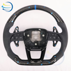 อัพเกรดภายในรถยนต์สำหรับ <span class=keywords><strong>Audi</strong></span> A3 A4 A5 S <span class=keywords><strong>3</strong></span> 4 5 6 <span class=keywords><strong>7</strong></span> RS3 4 5 6 <span class=keywords><strong>7</strong></span> A4L A6L TT S Coupe Roadster RS พวงมาลัยคาร์บอนไฟเบอร์ฟอร์จ - Product Image 6