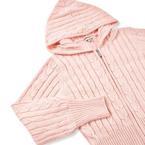 Ensembles de vêtements à capuche solides pour filles de <span class=keywords><strong>14</strong></span> <span class=keywords><strong>ans</strong></span> Vêtements pour enfants Fournisseurs de Chine Sweat à capuche zippé en tricot torsadé pour enfants <span class=keywords><strong>Pantalon</strong></span> évasé Ensemble <span class=keywords><strong>fille</strong></span> 2 pièces - Product Image 4