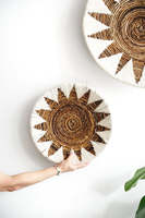 Hete Verkoop Beste Decoratie Macrame En Zeegras Muur Decor Mand Met Witte Groothandel Vietnam Fabrikant