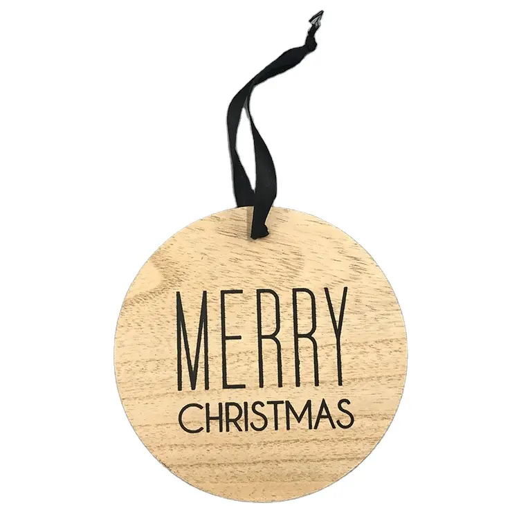 Christmas Decorative Ornaments Wooden Home Decorations Handicraft Craft Hanging Plaque Painted Wooden Grain Letters Europe Asw