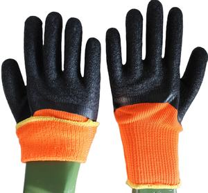 Guantes Térmicos SUNCEND 3/4 Recubiertos de Látex, Forro de Felpa Acrílica de Calibre 7, Acabado Arrugado, Guantes de Trabajo de Seguridad Térmica - Product Image 1