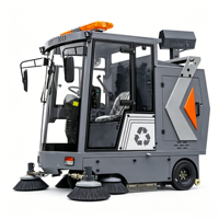 Balayeuse de voirie électrique autoportée ZMT E-8 G26, aspirateur de sol haute puissance, conception à double bac à poussière, alimentée par batterie à énergie nouvelle