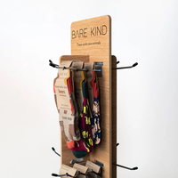 Comptoir rotatif en bois 84 présentoir de chaussettes personnalisé pour vente au détail présentoirs de chaussettes rotatifs pour vente en gros