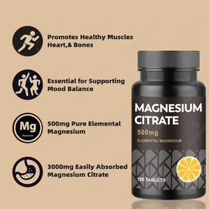 AegleWell OEM Tabletas <span class=keywords><strong>de</strong></span> <span class=keywords><strong>Citrato</strong></span> <span class=keywords><strong>de</strong></span> <span class=keywords><strong>Magnesio</strong></span> <span class=keywords><strong>de</strong></span> 500 mg, Tabletas <span class=keywords><strong>de</strong></span> <span class=keywords><strong>Citrato</strong></span> <span class=keywords><strong>de</strong></span> <span class=keywords><strong>Magnesio</strong></span>, Suplemento para Músculos Fuertes y Sueño Saludable - Product Image 6
