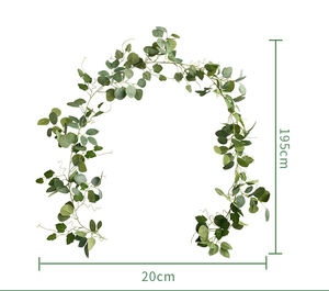 Décorations de noël guirlande de feuilles de cyprès artificielles décoration de la maison guirlande de noël arbre de noël décoration en rotin - Product Image 5