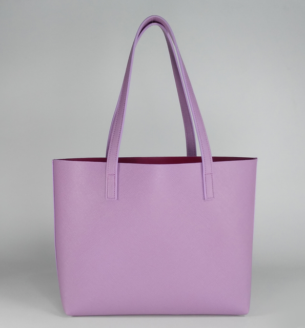 Wholesale Girls Vegan Leather Tote Bag Durable Foldable Waterproof New Style Colorful Large Capacity