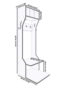 202510 enfants vêtements d'extérieur armoire en bois porte-vêtements cadre en bois support enfant en bas âge garde-robe enfants meubles enfant en bas âge commode - Product Image 6
