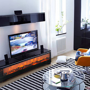 Hot Sale Free <strong>Standing</strong> Round Electric <strong>Fireplace</strong> Heater <strong>Tv</strong> Wall Unit <strong>With</strong> <strong>Fireplace</strong> - Product Image 5