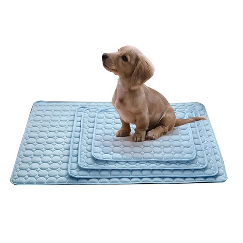 Mùa Hè Tự Làm Mát Mat Cho Chó Mèo Chó Làm Mát Mat Thoáng Khí Pet Crate Pad Di Động Có Thể Giặt Thú Cưng Làm Mát Chăn