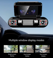Caméra embarquée 4K 4 canaux 4CH avec WiFi GPS et 4 objectifs, enregistreur de conduite quad-lentilles, moniteur de stationnement 24H, vision nocturne, prix usine, OEM
