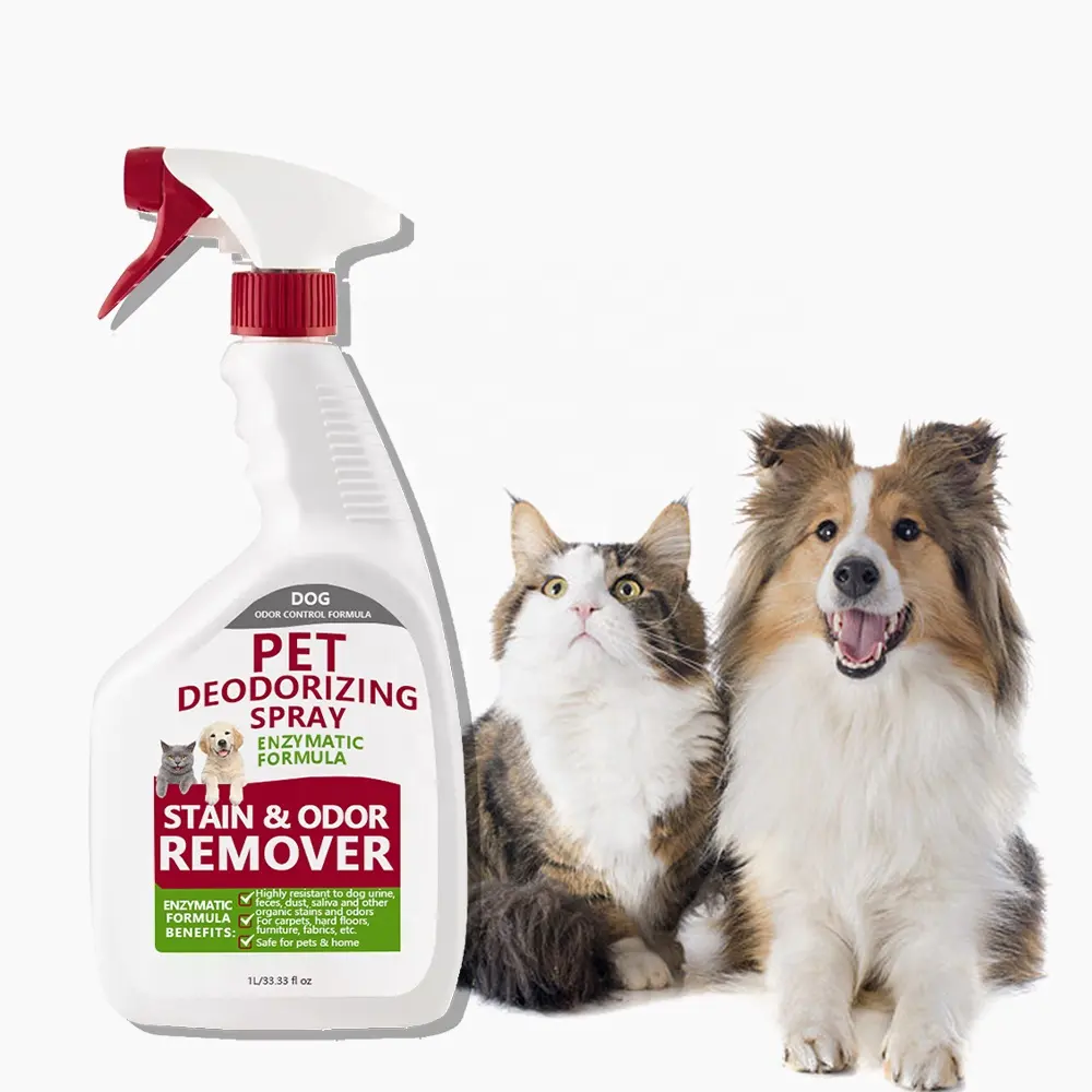 Pet Odor Eliminator Dismantles Odors on a Molecular Basis, Dogs, Cats, Freshener, Urine, Poop, Clean, Safe Pet Deodorizing Spray