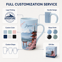 Tasse en céramique de porcelaine fine du Temple Kiyomizu de Kyoto, Japon, anti-fuite, série de collection, souvenir du musée des œuvres d'art patrimoniales
