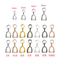 Jade pendentif clip boucle Melon graine boucle cuivre 3mm/5mm/6mm/8mm bricolage Jade pendentif bijoux boucle