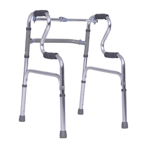 Foldable Double-bend <strong>Walker</strong> for the Elderly With Arm Rest Pad for Limited Mobility With <strong>Disabled</strong> - Product Image 3