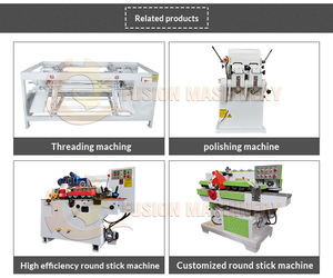 Machine de fabrication de bâtonnets ronds en <span class=keywords><strong>bois</strong></span> automatique et économique, machine de façonnage de manche de balai en <span class=keywords><strong>bois</strong></span>, machine de fraisage de tiges rondes - Product Image 6